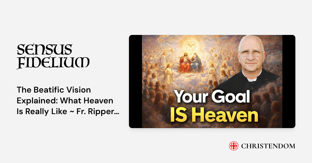 Beatific The Beatific Vision Explained: What Heaven Is Really Like ~ Fr ...