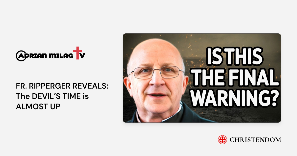 FR. RIPPERGER REVEALS: The DEVIL’S TIME is ALMOST UP - Adrian Milag TV ...