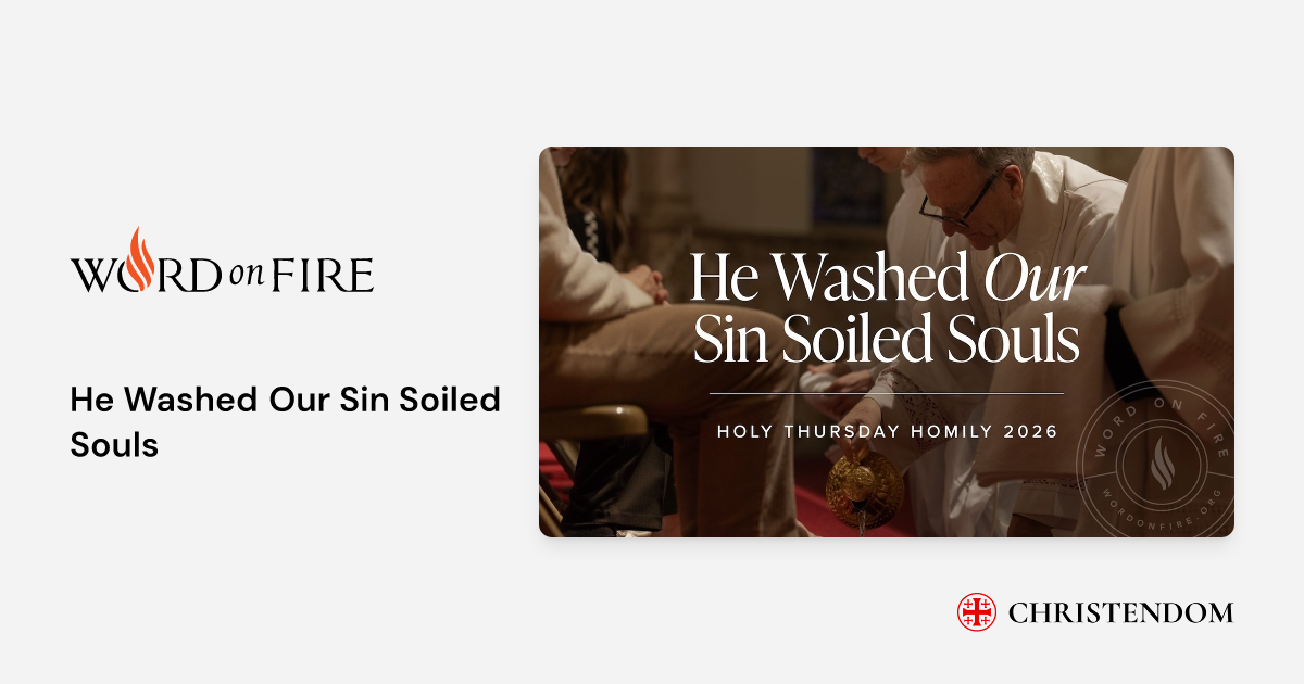 He Washed Our Sin Soiled Souls - Bishop Robert Barron | Christendom